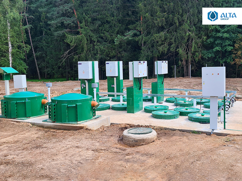 Хозяйственно-бытовой сток - 60 м3 в сутки - многофункциональный комплекс в Юхновке